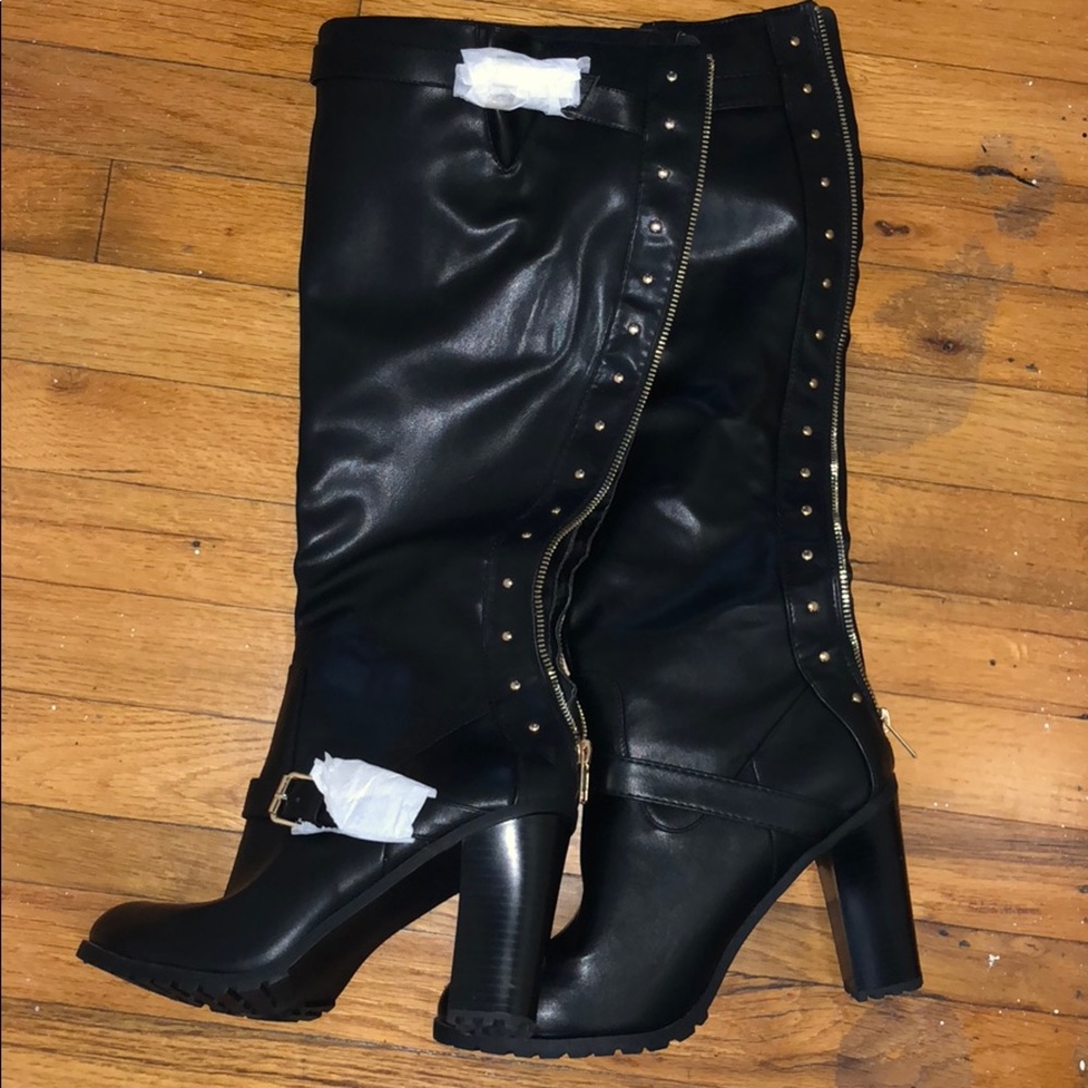 JUST FAB black, tall boot
